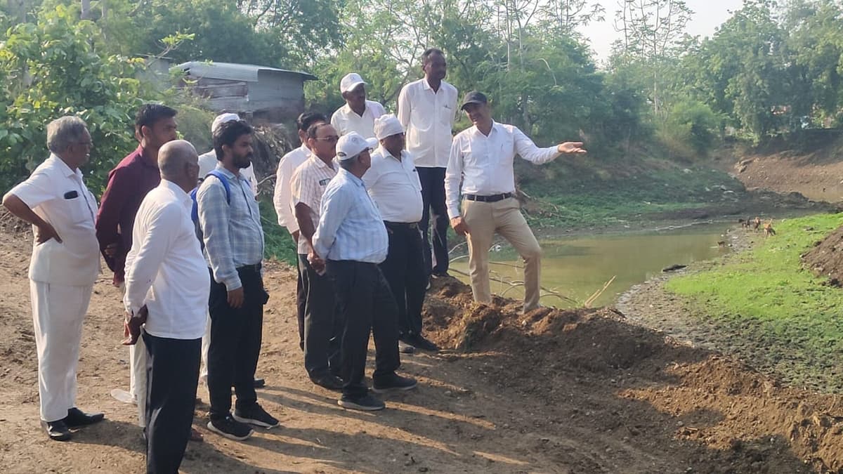 After desilting work